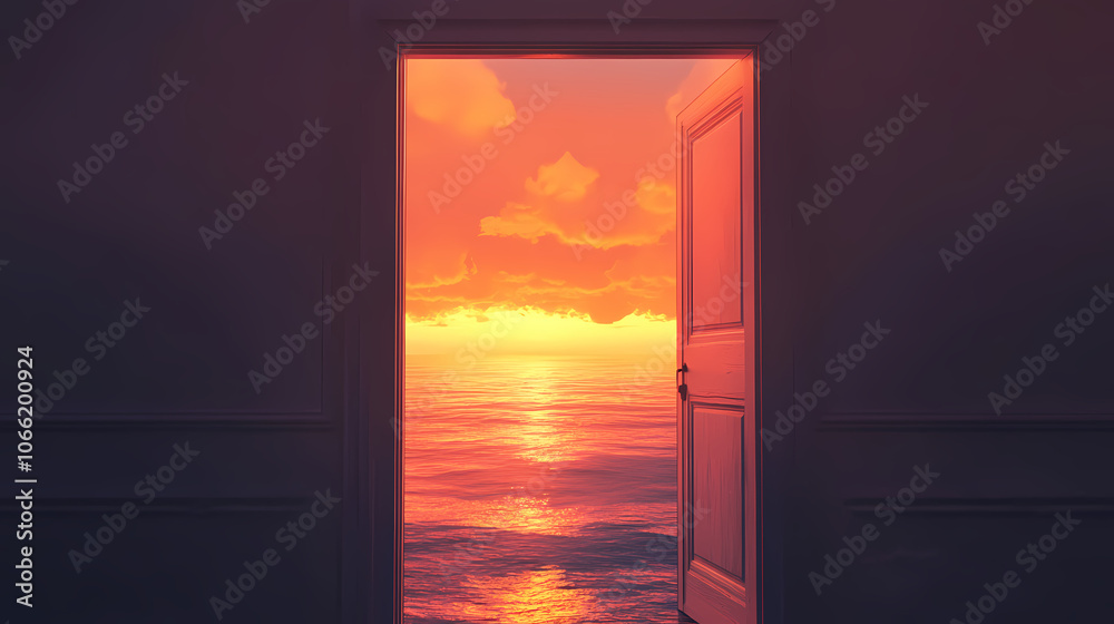 Fototapeta premium door to the sky