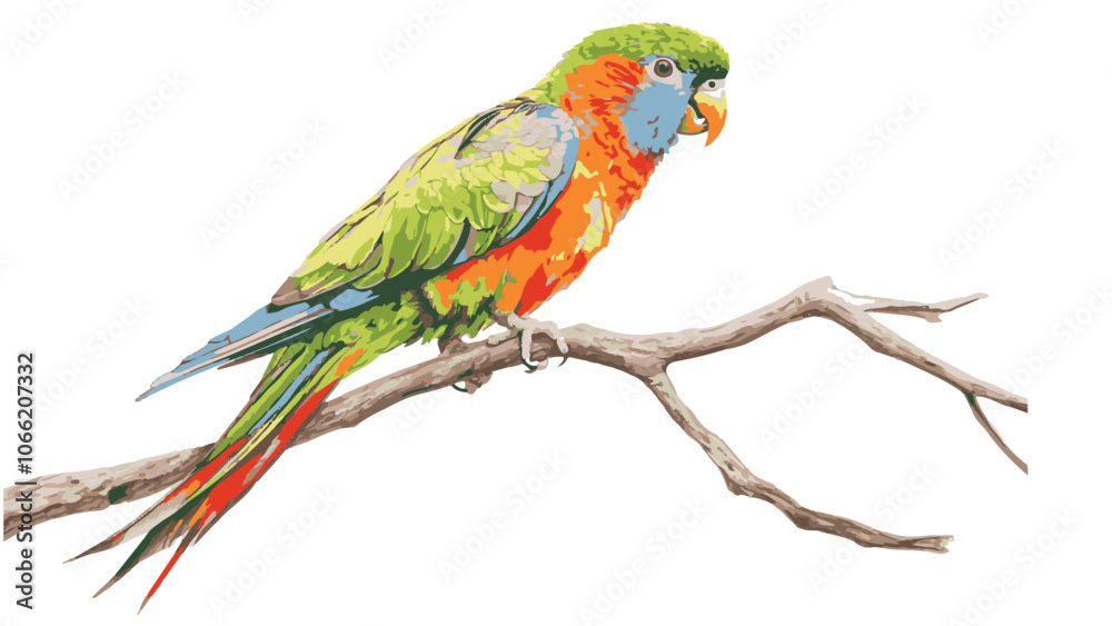 Obraz premium vector blue and yellow macaw ara ararauna
