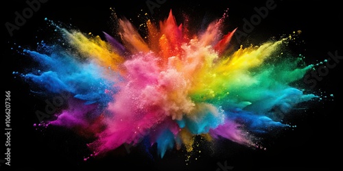 Colorful powder explosion on background, color, powder, explosion,background, vibrant, vivid, abstract, celebration, party