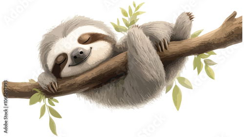 vector koala in tree