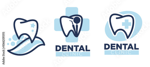 Dental Clinic Tooth Icon Design