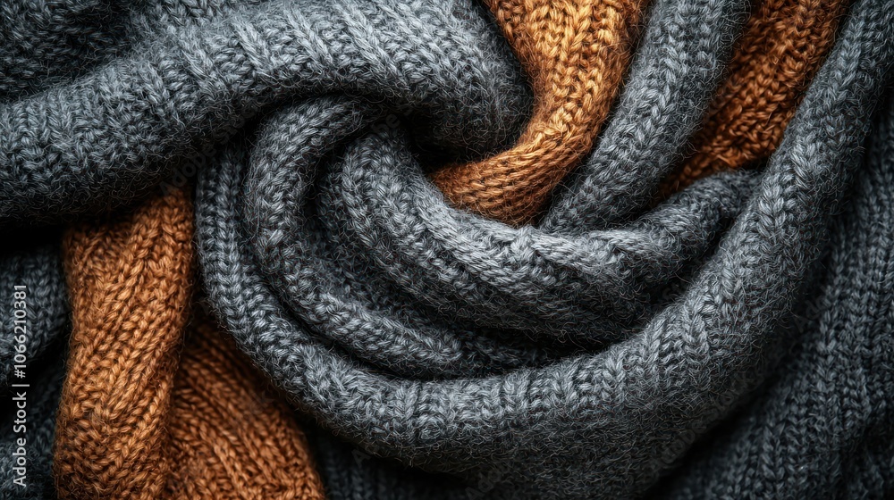custom made wallpaper toronto digitalClose-up of Gray and Brown Knitted Fabric Texture