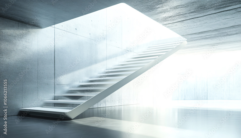 Obraz premium Minimalist and unique interior design in the house