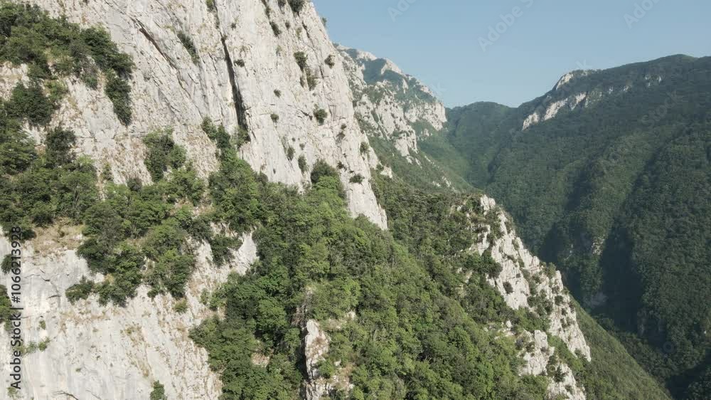Circling around the Apennine cliffs in Campania, Italy.