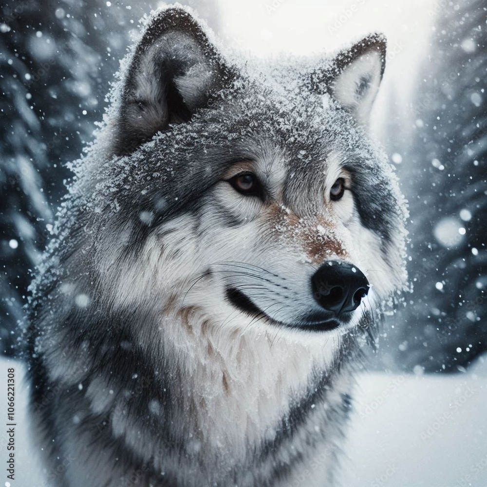Obraz premium wolf in winter