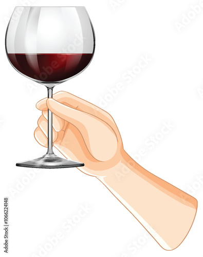 Hand Holding a Wine Glass