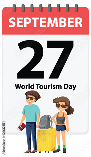 World Tourism Day Celebration Illustration