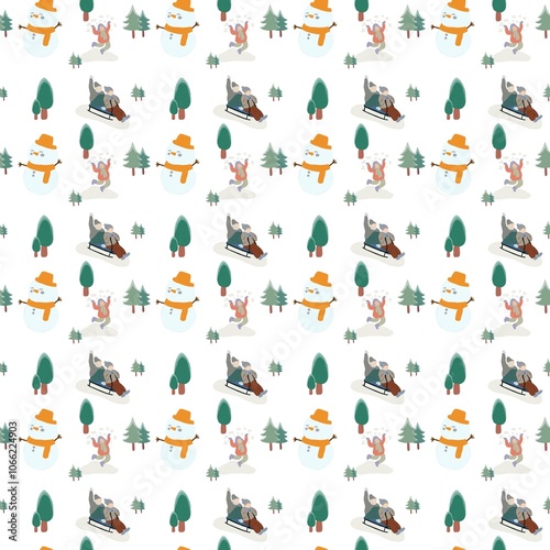 Karya Seni Tanpa Judulpattern illustration seamless icon