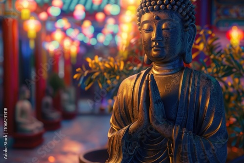 Illumination of Buddha   peaceful mind photo