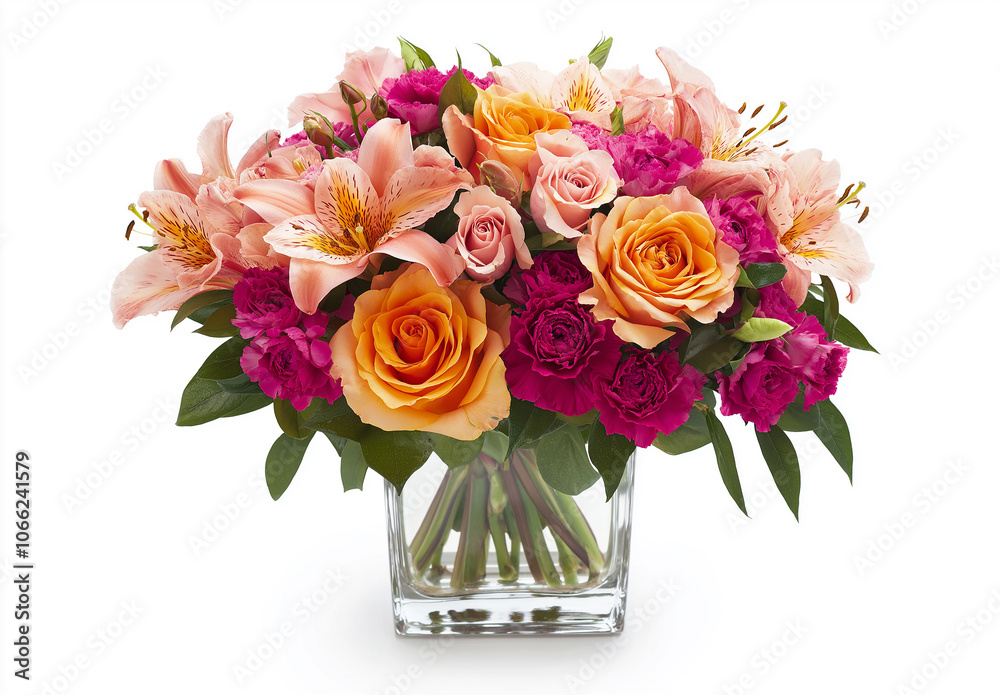Summer bouquet with refreshing and bright color matching. Summer bouquet with refreshing and bright color matching.