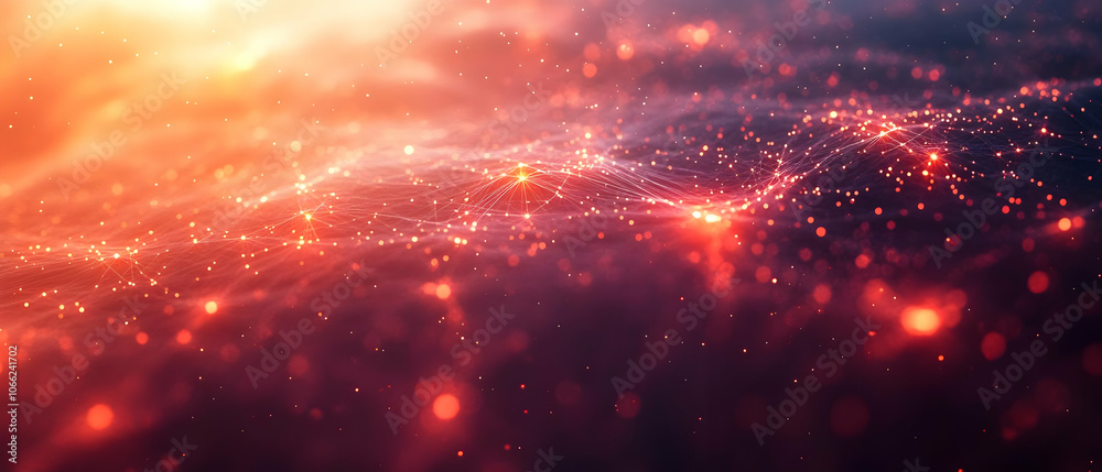 Abstract glowing particles and lights, creating a mesmerizing backdrop for creative projects.