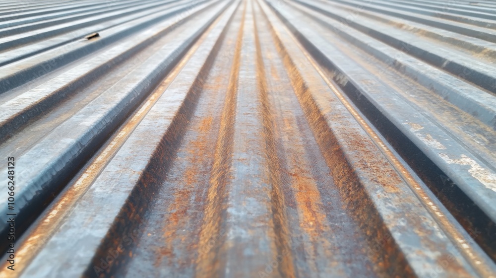 Corrugated steel sheet texture background. Corrugated steel sheet texture background.