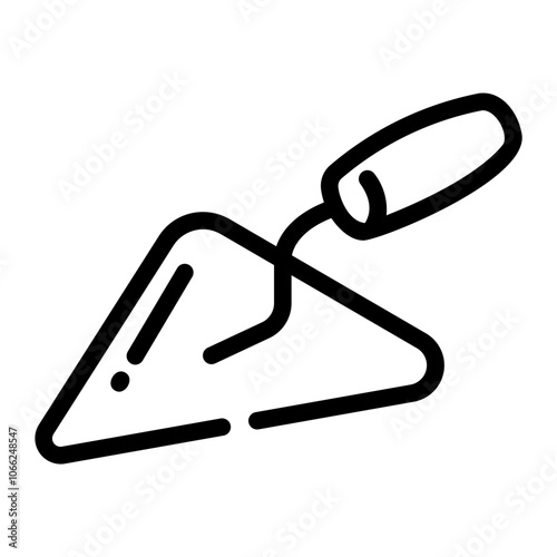 trowel Line Icon