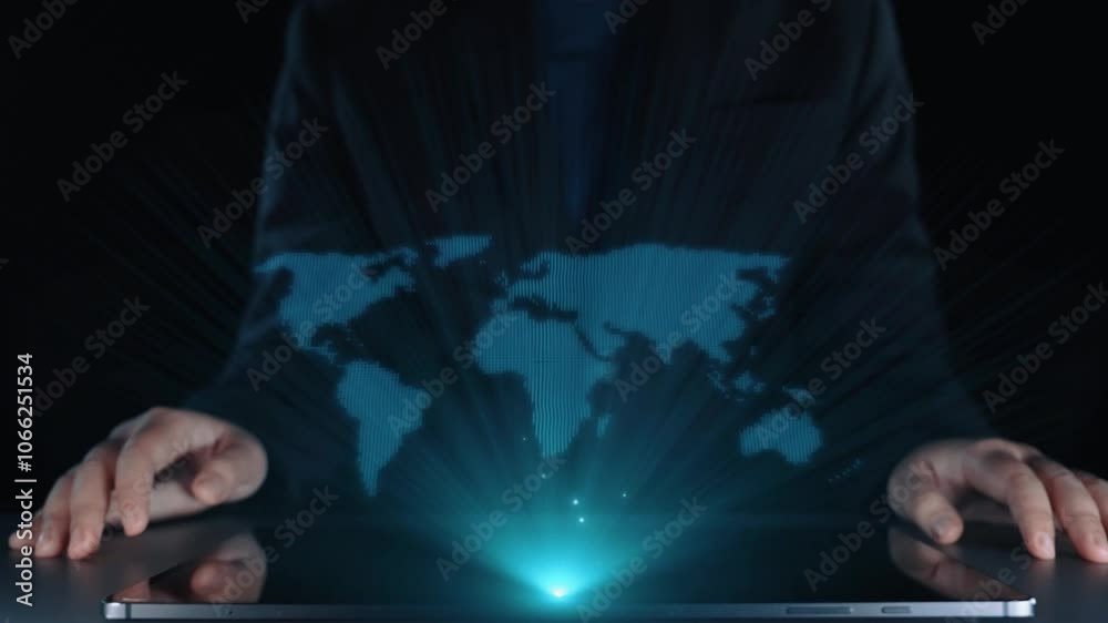 Business person engages in networking, building valuable connections. Effective people networking strategies to broaden professional network and opportunities UUID