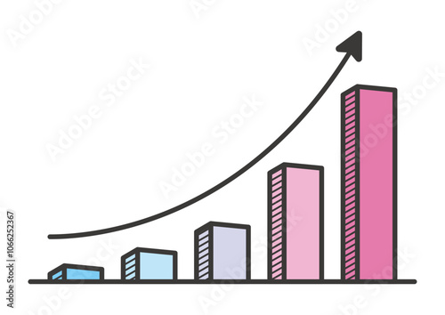 上昇グラフ,棒グラフ,ビジネス,成長,矢印