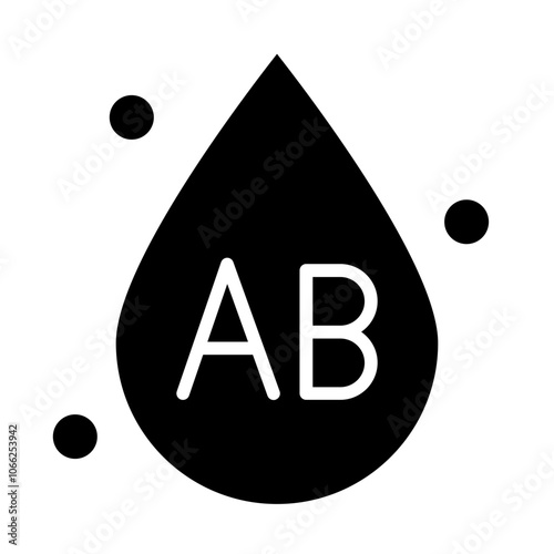 Blood AB Solid Icon