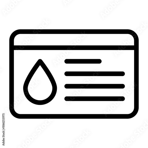 Blood Donor Card Icon