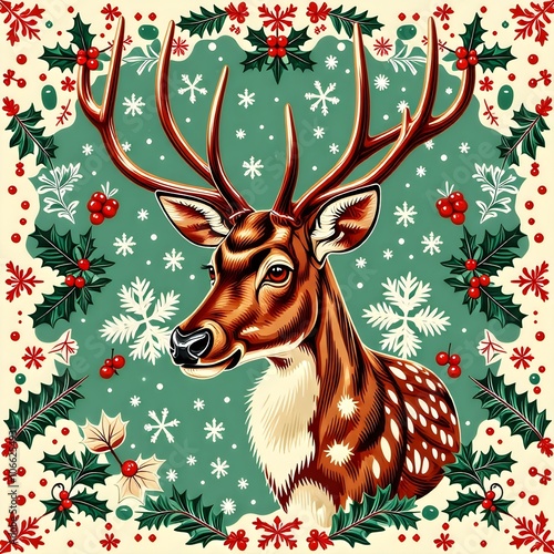 chrismas rudolph deer 