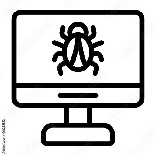 Computer Malware Icon