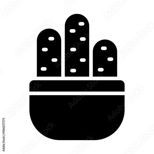 Kaktus Flowerpot solid icon