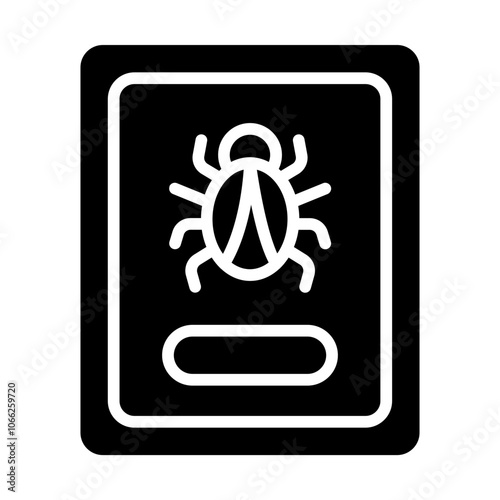 Phone Virus Solid Icon
