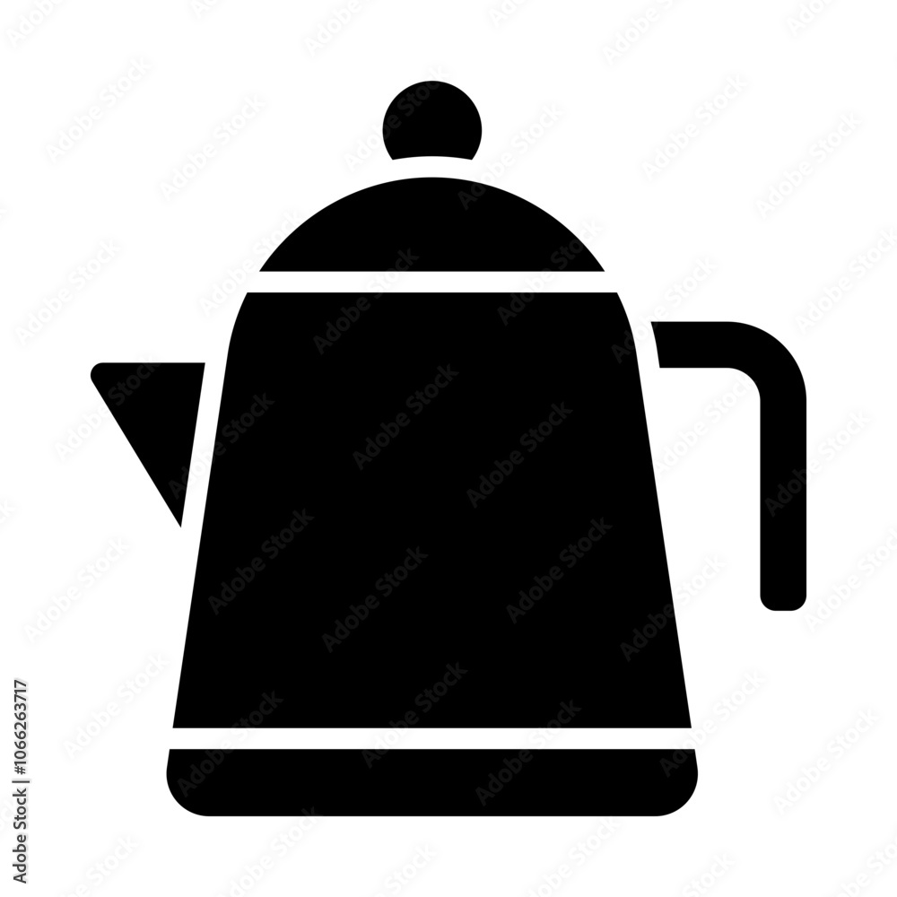 Fototapeta premium Teapot Solid Icon