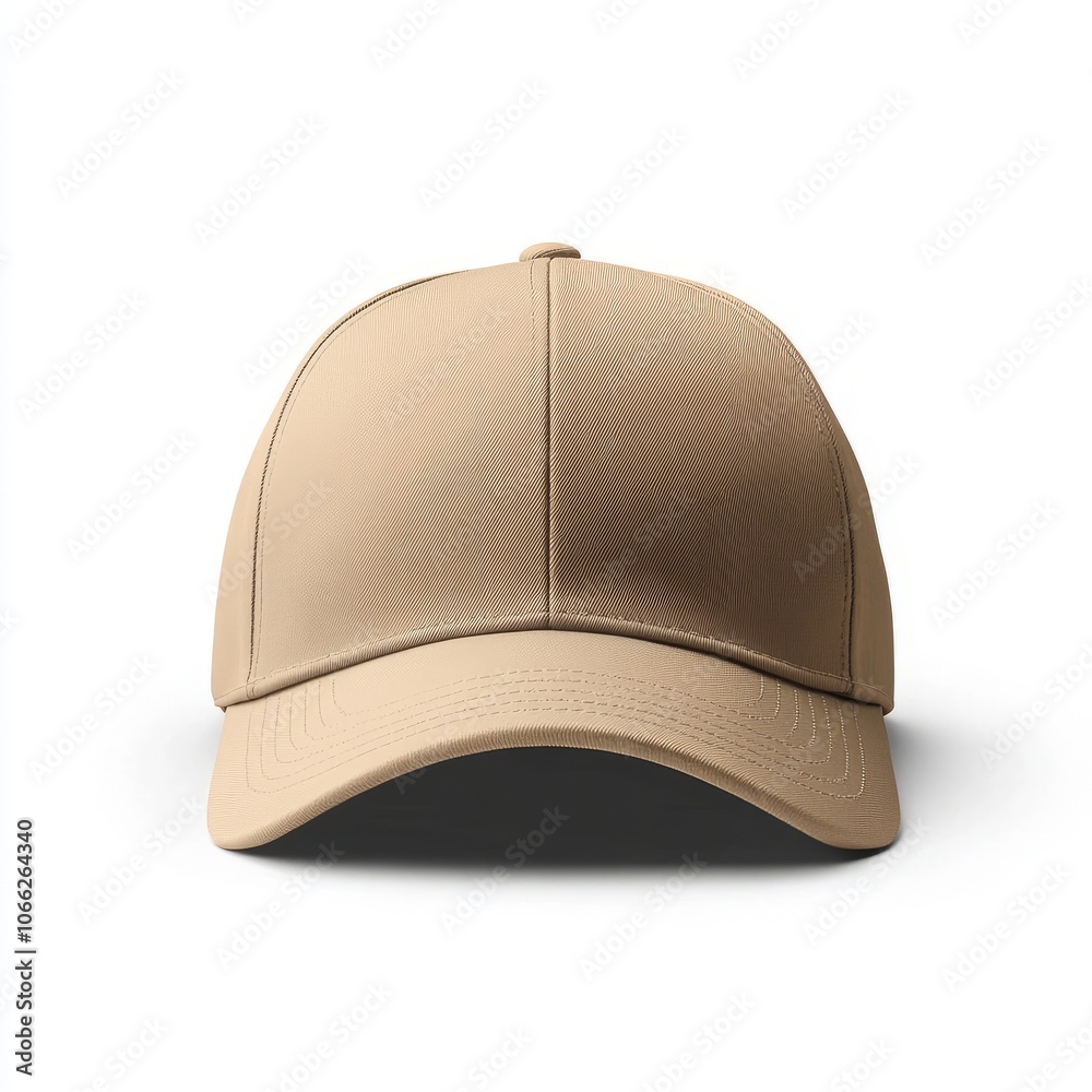 Fototapeta premium realistic high quality Beige baseball hat mockup