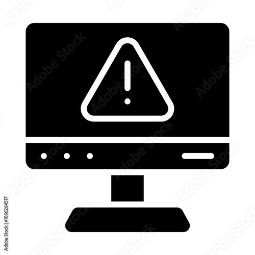Warning Access Solid Icon