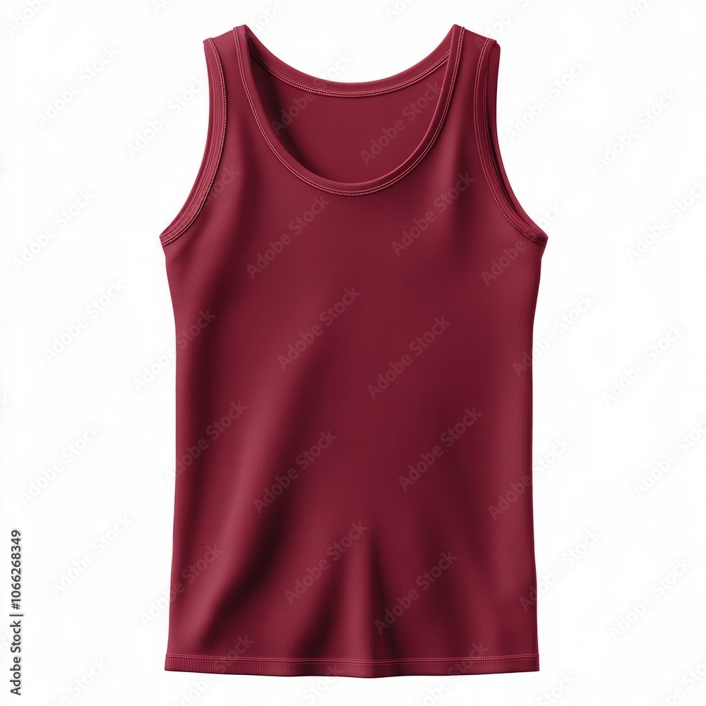 realistic high quality Maroon tank top mockup isolated realistic high quality Maroon tank top mockup isolated