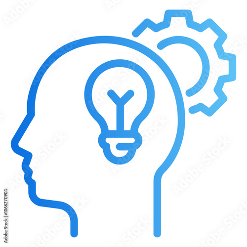 critical thinking Gradient icon