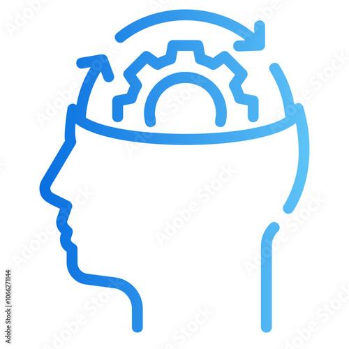 brainstorm process Gradient icon