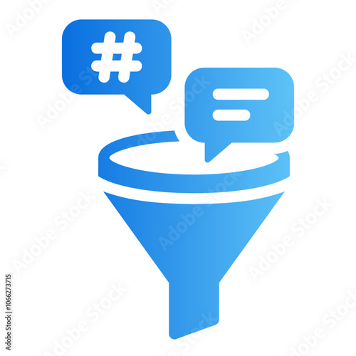 filter information Gradient icon