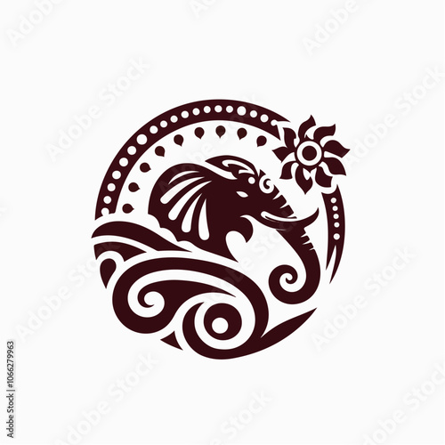 elephant logo illustration