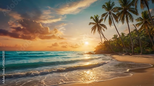 sunset at the beach