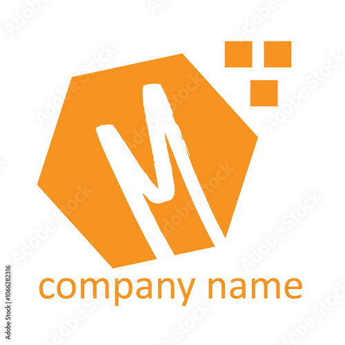 A stylish "M" logo with clean lines and balanced design, combining modern aesthetics with versatility for any brand.