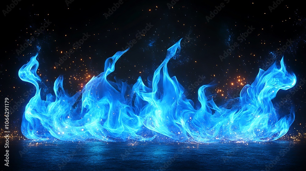Illuminate your space with stunning blue flame effects Illuminate your space with stunning blue flame effects