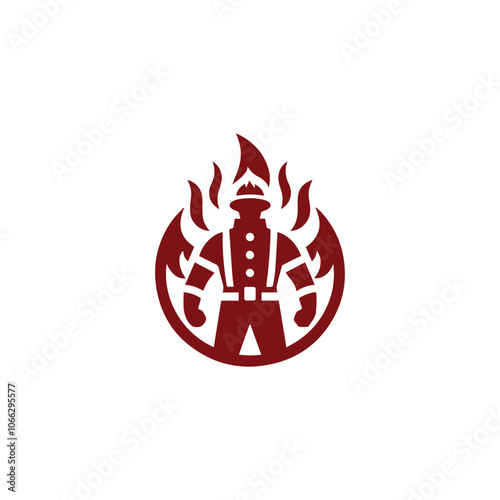 Fire man logo