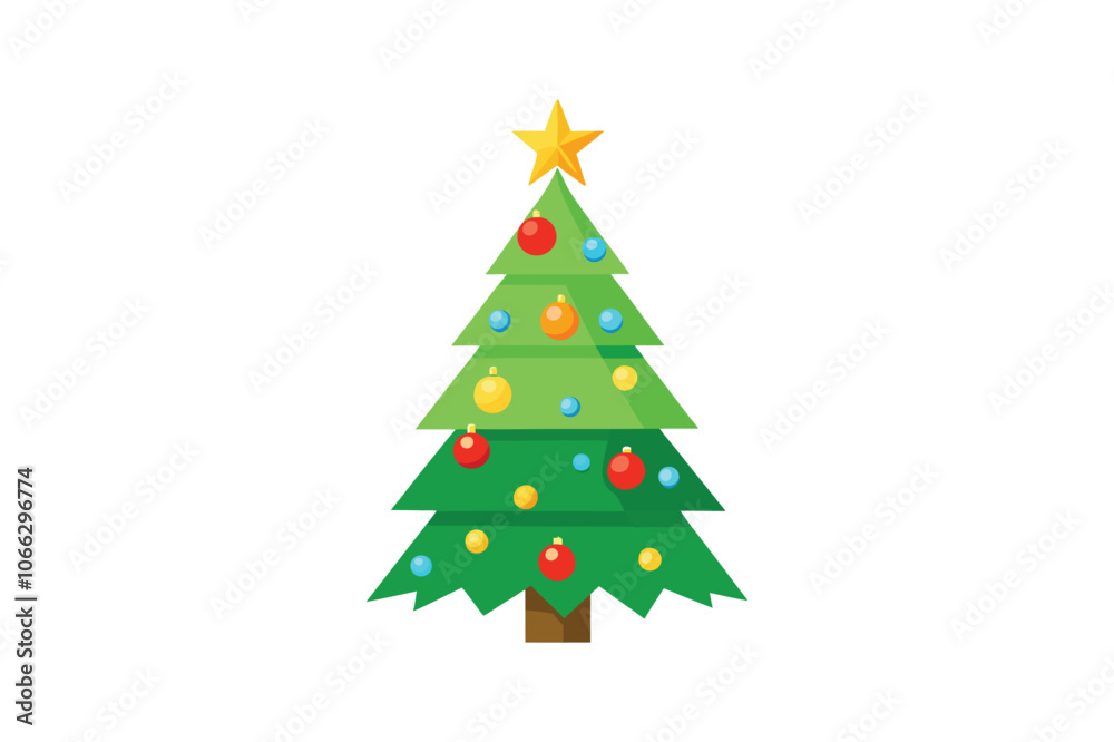 Christmas tree vector illustration, Christmas tree vector Christmas tree vector illustration, Christmas tree vector