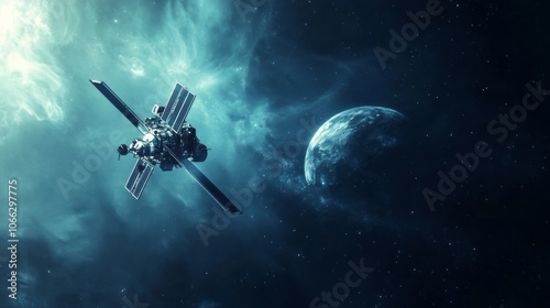 Wallpaper Mural space probe with space for text Torontodigital.ca