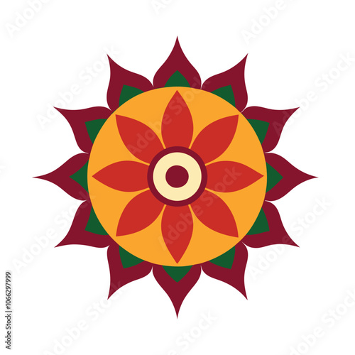 Mandala art graphic recourses Vector Illustration