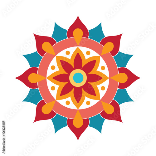 Mandala art graphic recourses Vector Illustration