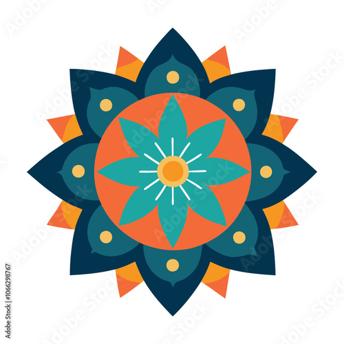 Mandala art graphic recourses Vector Illustration