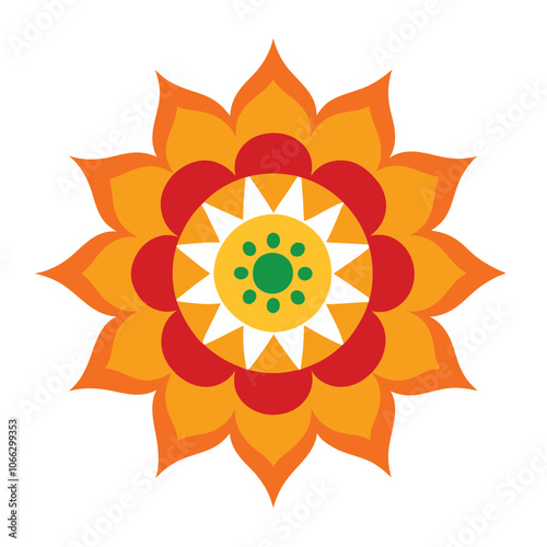 Mandala art graphic recourses Vector Illustration