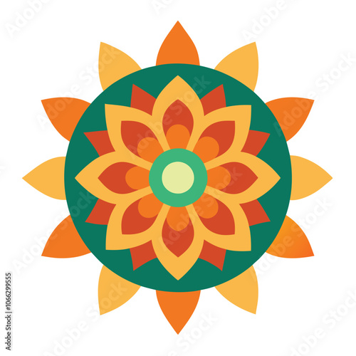 Mandala art graphic recourses Vector Illustration