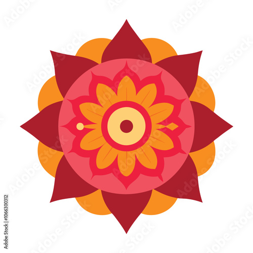 Mandala art graphic recourses Vector Illustration