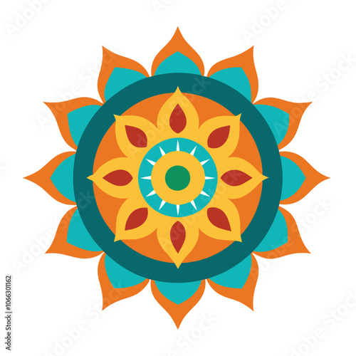 Mandala art graphic recourses Vector Illustration