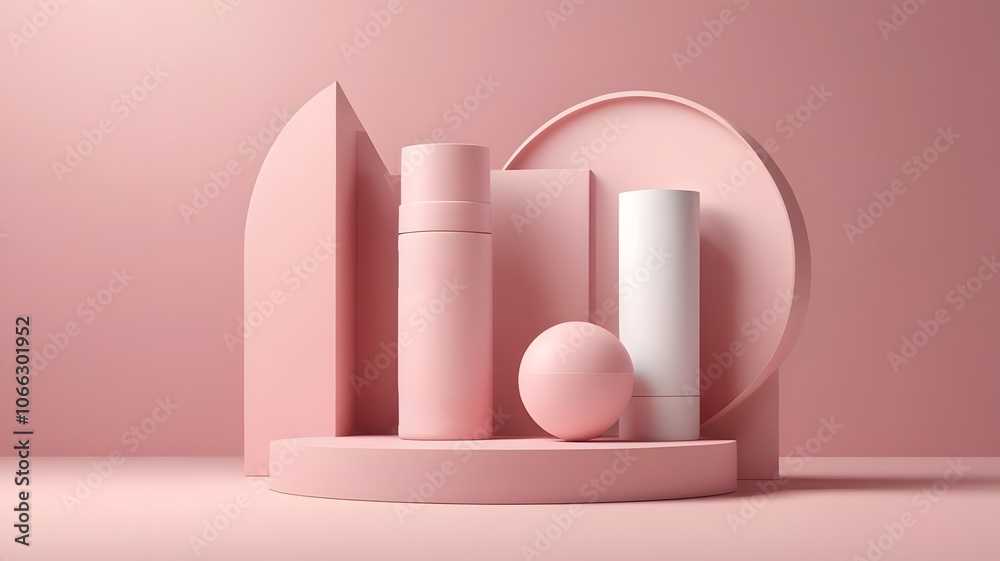 pink polish on white background pink polish on white background