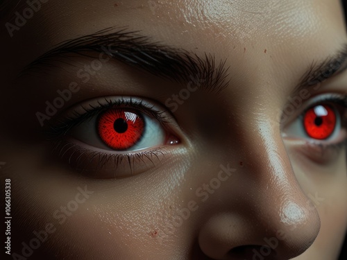 eye close up iris conjunctiva cornea eyelid eyelashes eyebrows eye color pupil eye sight seeing sight defect close up of eye with red color photo