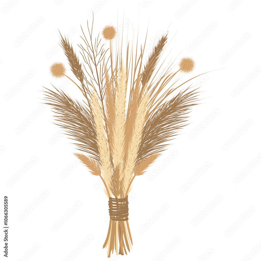 Fototapeta premium dried flower bouquet
