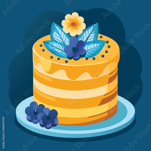 Light and Fluffy Vanilla Bean Cake with Smooth Buttercream and Edible Flowers